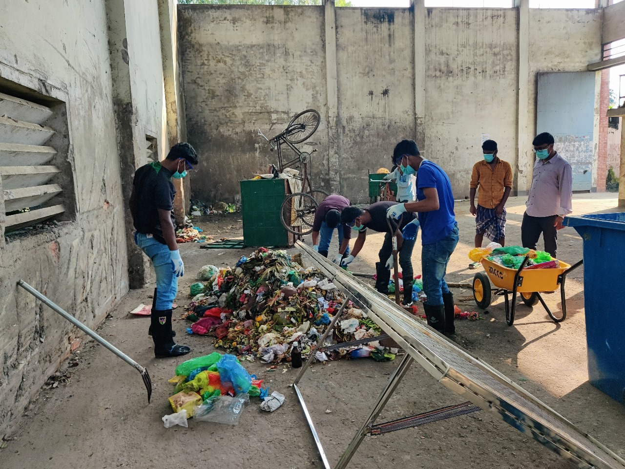 New waste separation operation at Newsprint STS, Khalispur Khulna